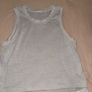 Lululemon train to be tank top - dot camo white